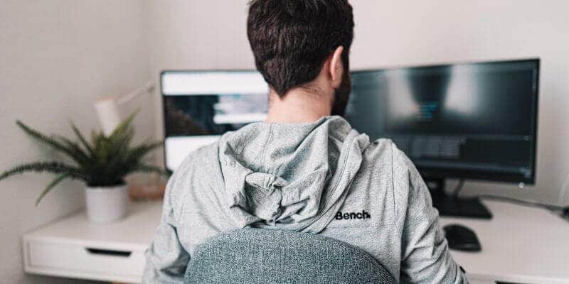 man-working-remotely Bells Accountants