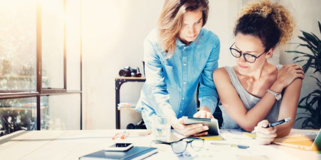 Coworkers,Work,Process,Modern,Office,Loft.young,Professionals,Making,Great,Decisions